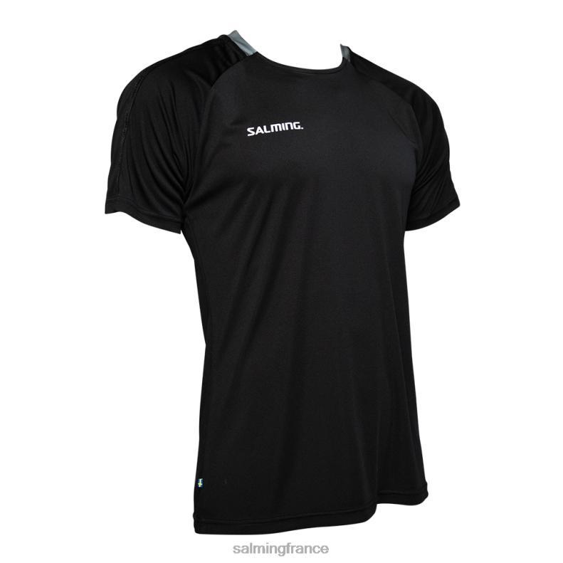 tee-shirt de match de base noir TV04T21 vêtements Hommes Salming